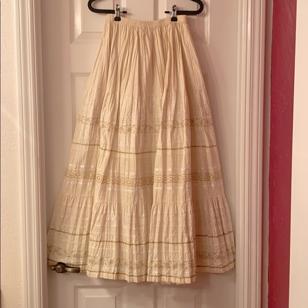 Bohemian floor length skirt